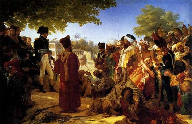 Baron Pierre Narcisse Guerin Napoleon Pardoning the Rebels at Cairo oil painting image